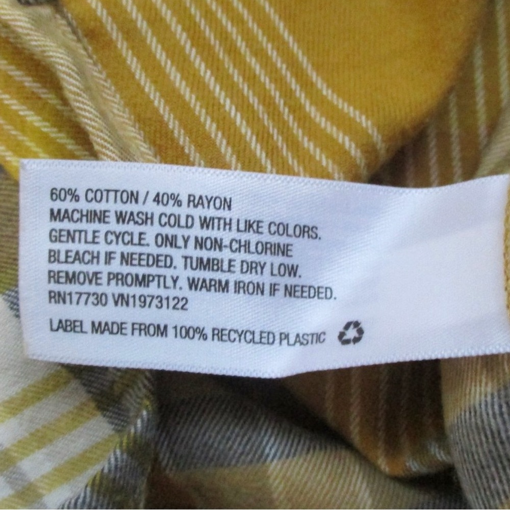 Hp Universal Thread Flannel Button Down Shirt Nwot - image 7